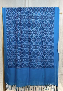 Blue Ikkat Cotton Dupatta