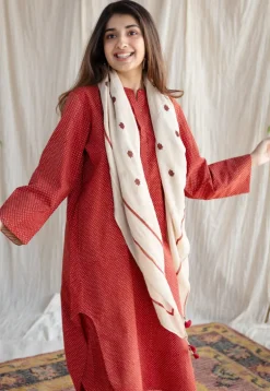 Bombay Ajrakh Red Cotton Co-Ord Set (Set of 2)