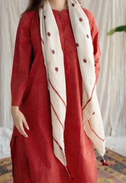 Bombay Ajrakh Red Cotton Co-Ord Set (Set of 2)
