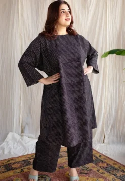 Bombay Charcoal Ajrakh Cotton Straight Pant