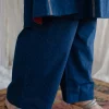 Boond Ajrakh Dotted Indigo Cotton Pant