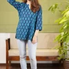 Cera Dabu Floral Cotton Short Top