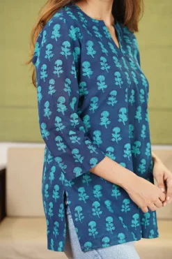 Cera Dabu Floral Cotton Short Top
