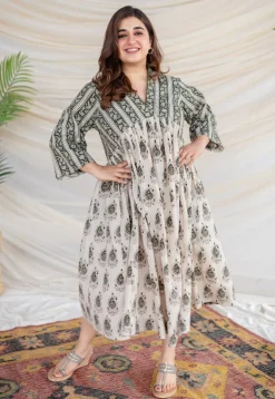 Devika Bagru Cotton Dress