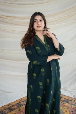 Dia Slub Cotton Kurta