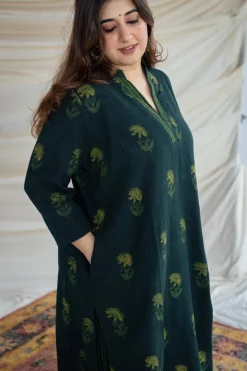 Dia Slub Cotton Kurta