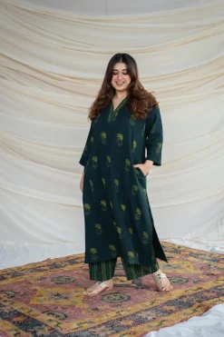 Dia Slub Cotton Kurta