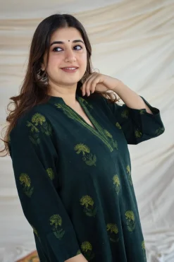 Dia Slub Cotton Kurta