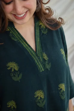Dia Slub Cotton Kurta