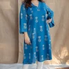 Eshma Dabu Slub Cotton Kali Kurta