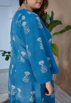Eshma Dabu Slub Cotton Kali Kurta
