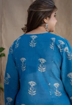 Eshma Dabu Slub Cotton Kali Kurta