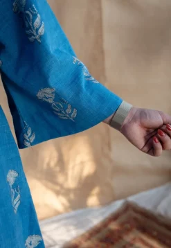 Eshma Dabu Slub Cotton Kali Kurta