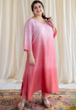 Esita Ombre Silk Co-Ord Set with Mukaish Detailing (Set of 2)