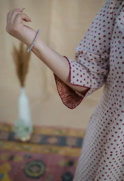 Gulnar Cotton Kali Hand Embroidered Kurta