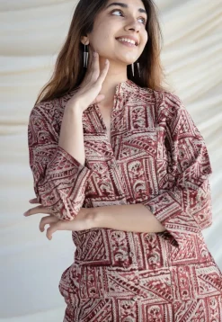 Harshali Kalamkari Rayon Co-Ord Set