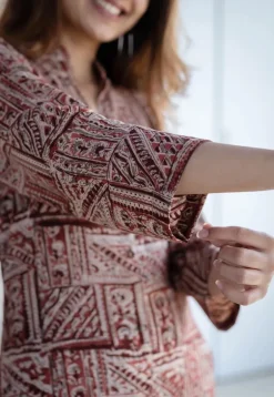 Harshali Kalamkari Rayon Co-Ord Set
