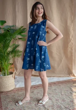 Inam Dabu Slub Cotton Dress