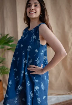 Inam Dabu Slub Cotton Dress