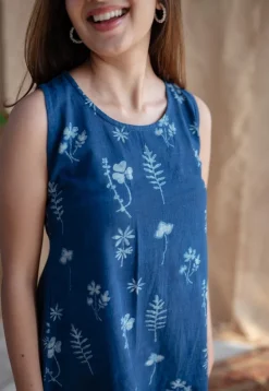 Inam Dabu Slub Cotton Dress