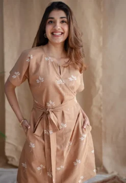 Issa Dabu Slub Cotton Dress