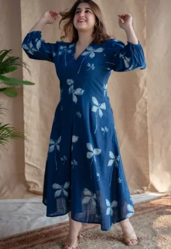 Iyana Dabu Slub Cotton Dress