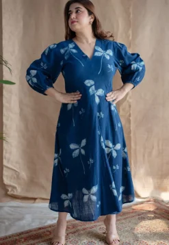Iyana Dabu Slub Cotton Dress