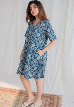 Jafrin Ajrakh Cotton Dress