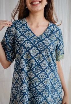 Jafrin Ajrakh Cotton Dress