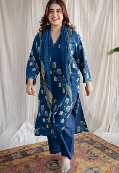 Jaipur Jharoka Ajrakh Cotton Kurta