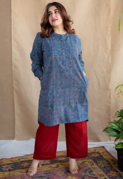 Jeel Slub Cotton Straight Pant