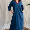 Kamal Indigo Ajrakh Cotton Straight Kurta