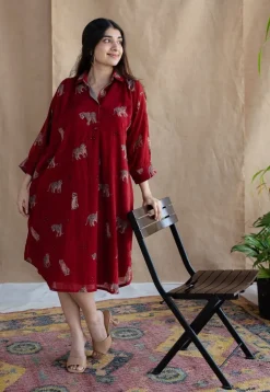 Kanha Bagh MulMul Cotton Dress