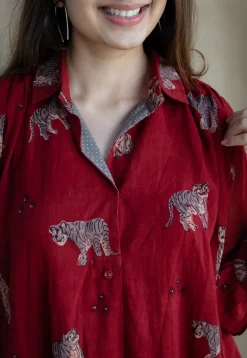Kanha Bagh MulMul Cotton Dress