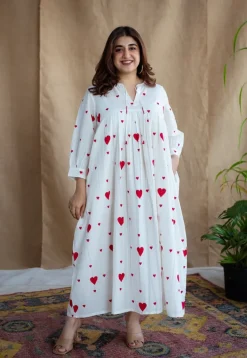Kinja Block Printed Cotton Dress