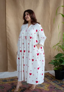Kinja Block Printed Cotton Dress