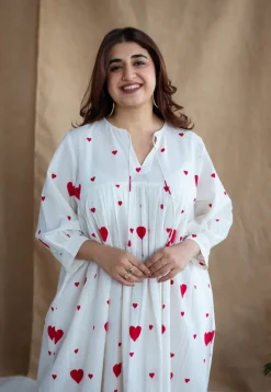 Kinja Block Printed Cotton Dress