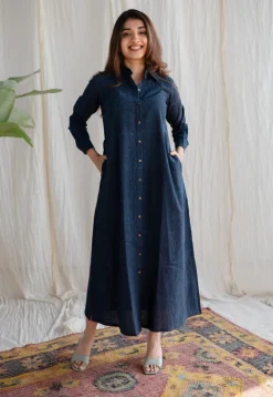 Lairah Ajrakh Cotton Dress