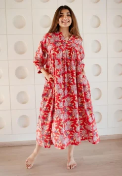 LazyDays Serene Lounge Slub Cotton Dress