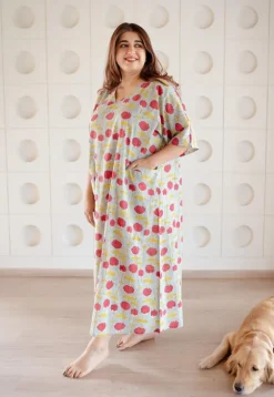 LazyDays Serene Lounge Slub Cotton Dress