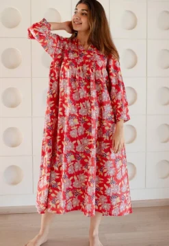 LazyDays Serene Lounge Slub Cotton Dress