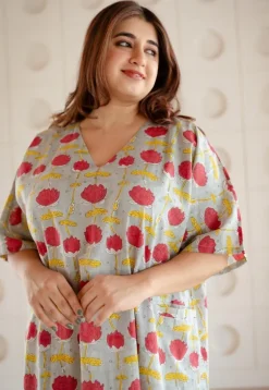 LazyDays Serene Lounge Slub Cotton Dress