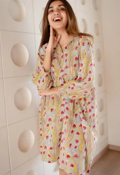 LazyDays Serene Lounge Slub Cotton Dress