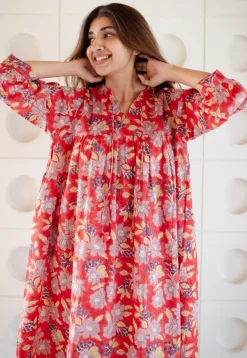 LazyDays Serene Lounge Slub Cotton Dress