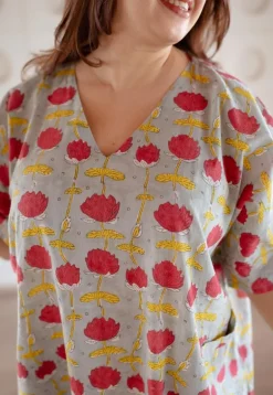 LazyDays Serene Lounge Slub Cotton Dress