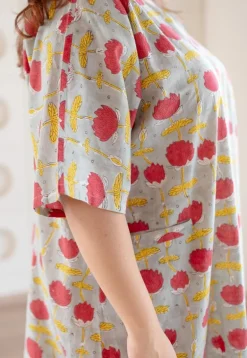 LazyDays Serene Lounge Slub Cotton Dress