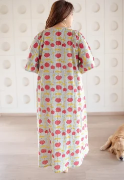 LazyDays Serene Lounge Slub Cotton Dress