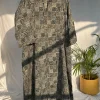Malika Charcoal Ajrakh Cotton Kali Kurta