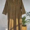 Malika Mustard Ajrakh Cotton Kali Kurta