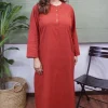 Maroon Handspun Handwoven Cotton Kurta